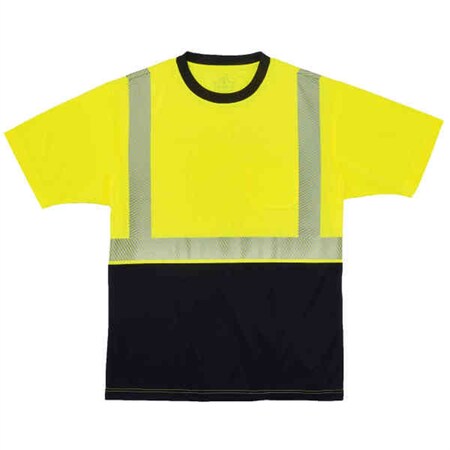 8280BK 2XL Lime Type R Class 2 Black Front Performance T-Shirt